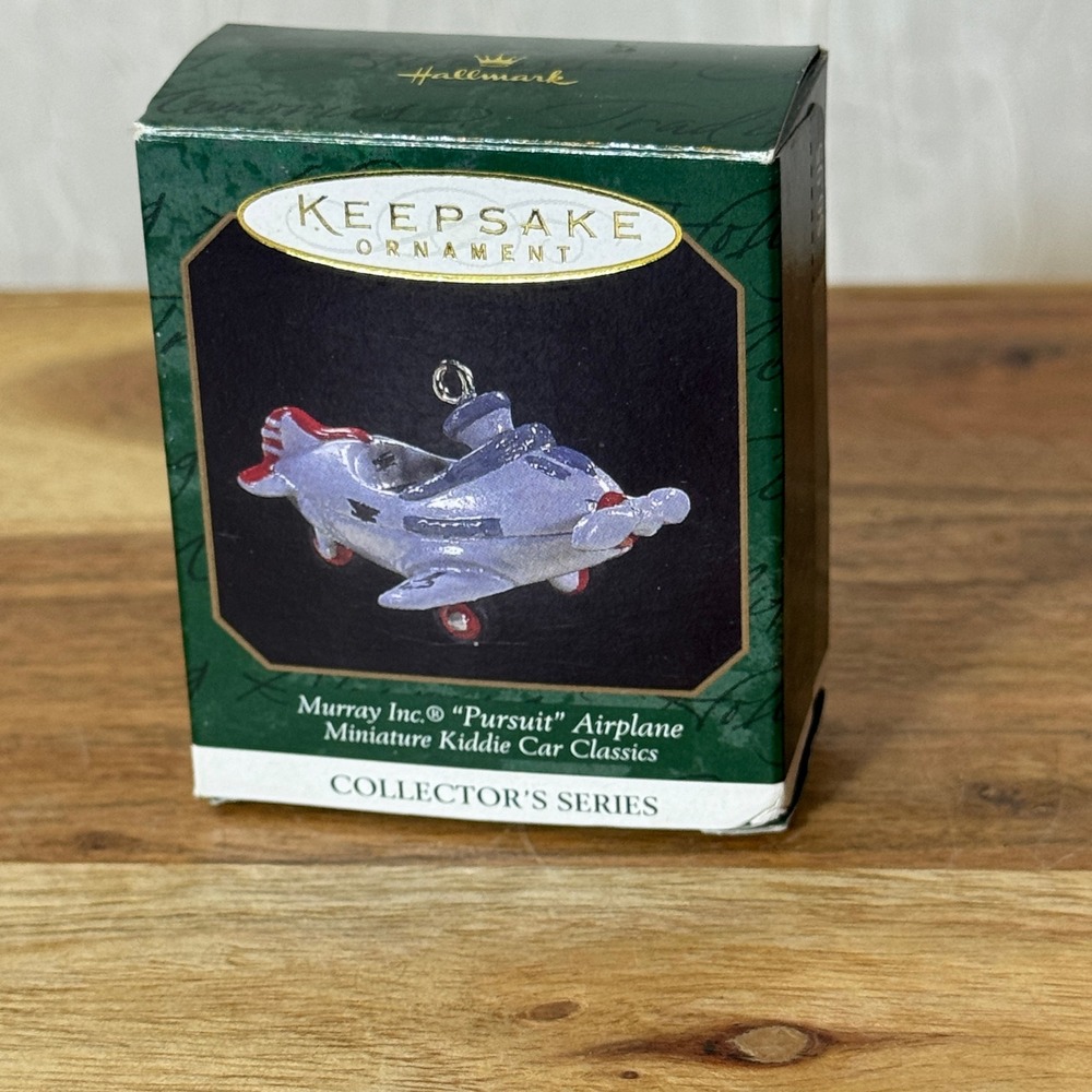 Hallmark Keepsake Ornament 1997 Murray Pursuit Airplane Miniature Silver QXM4132 - Picture 4 of 7